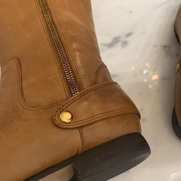 Clark’s full grain leather cognac tall boots 6.5 nice used condition - Picture 8 of 11